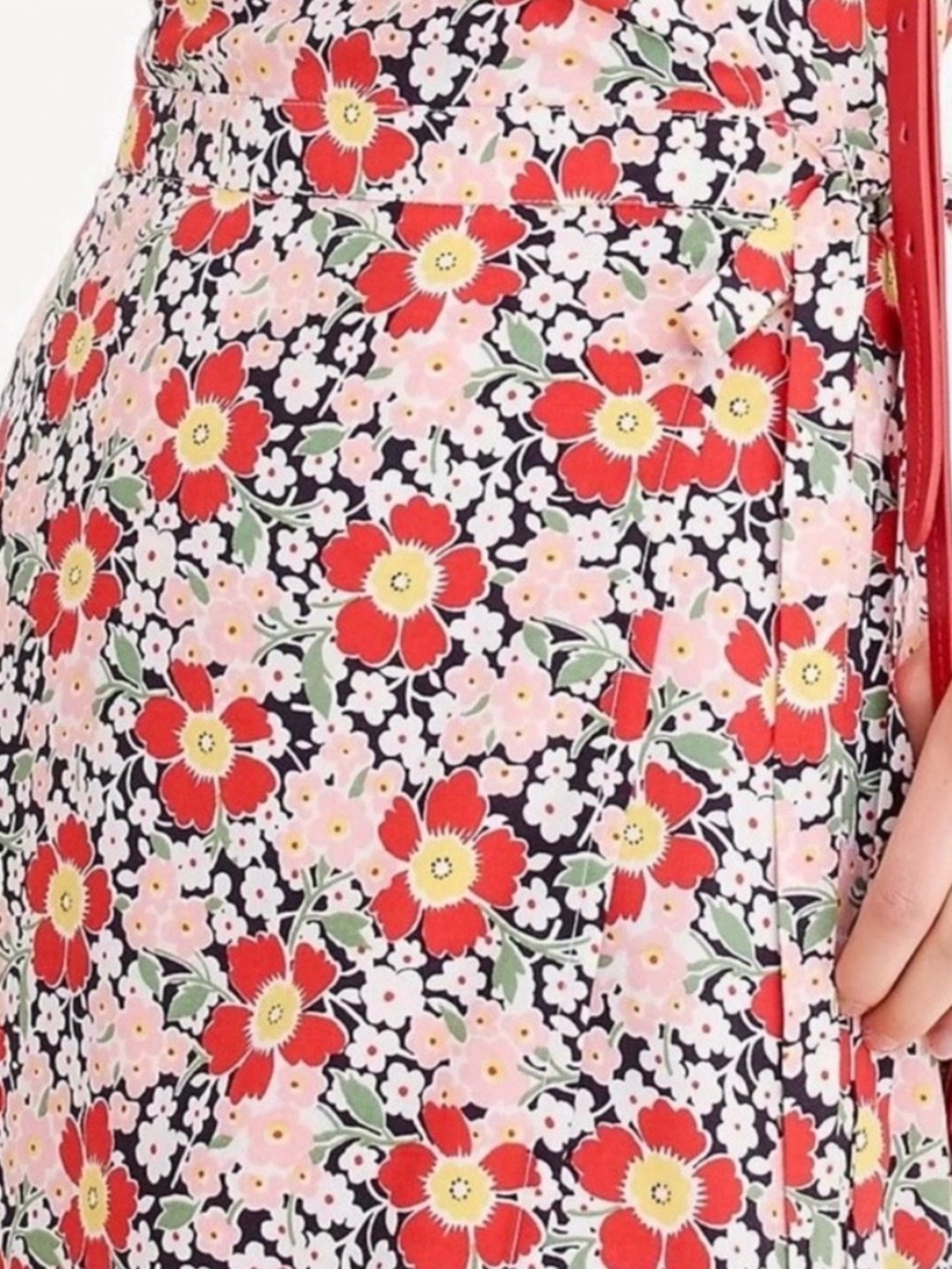 J. Crew Mercantile Floral Wrap Midi Dress - XSmall - Picture 3 of 7